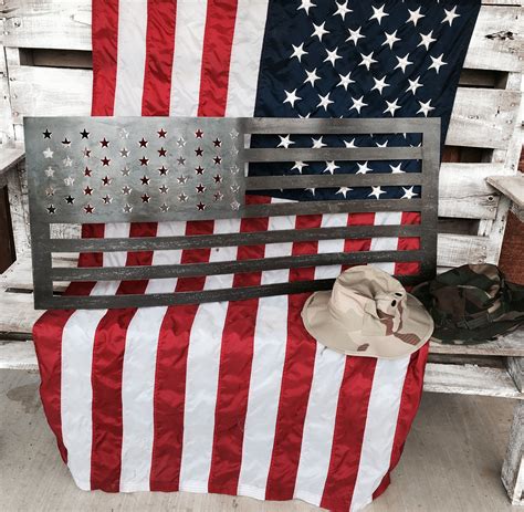 fabricated metal flag|custom american flags.